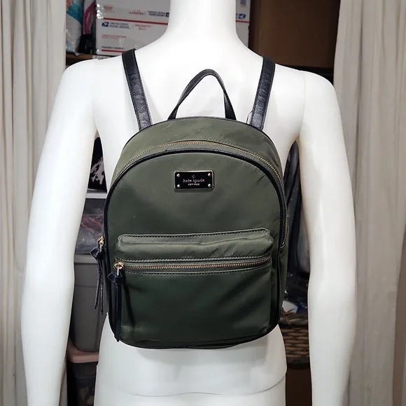 kate spade | Bags | Kate Spade New York Olive Green Backpack  display picture 1